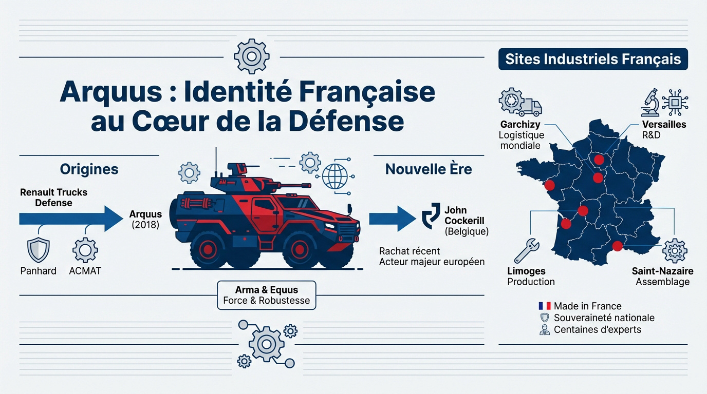 Véhicule militaire Arquus symbole de la défense française