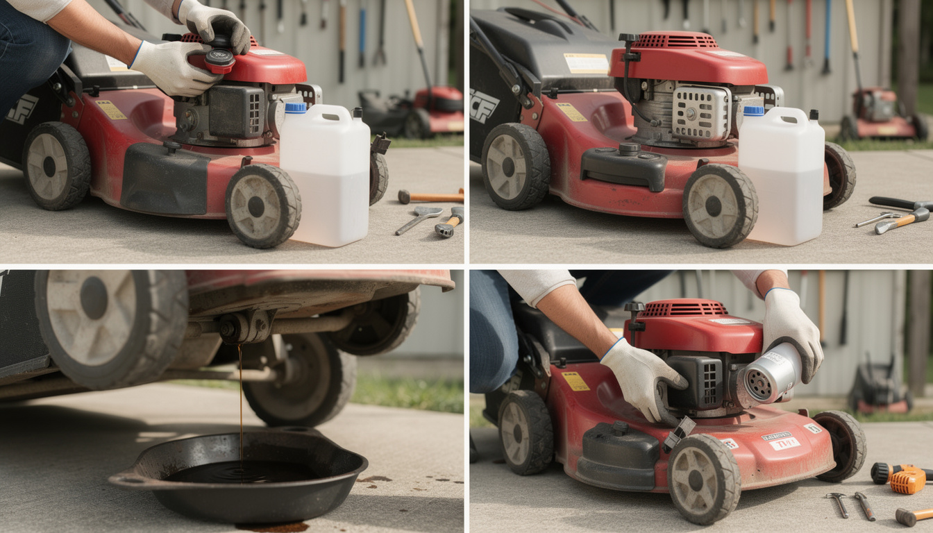 découvrez comment vidanger votre tondeuse facilement grâce à notre guide étape par étape pour entretenir efficacement votre matériel de jardinage.