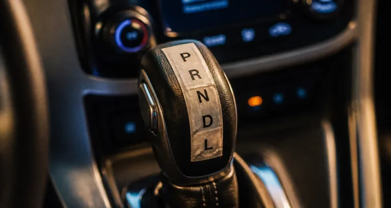 Boite automatique P R N D L : levier PRNDL dans l’habitacle