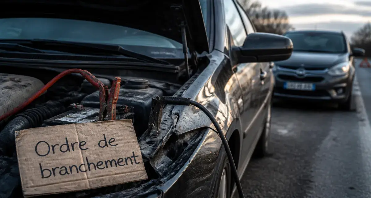 Branchement cable batterie voiture : ordre du plus et point de masse