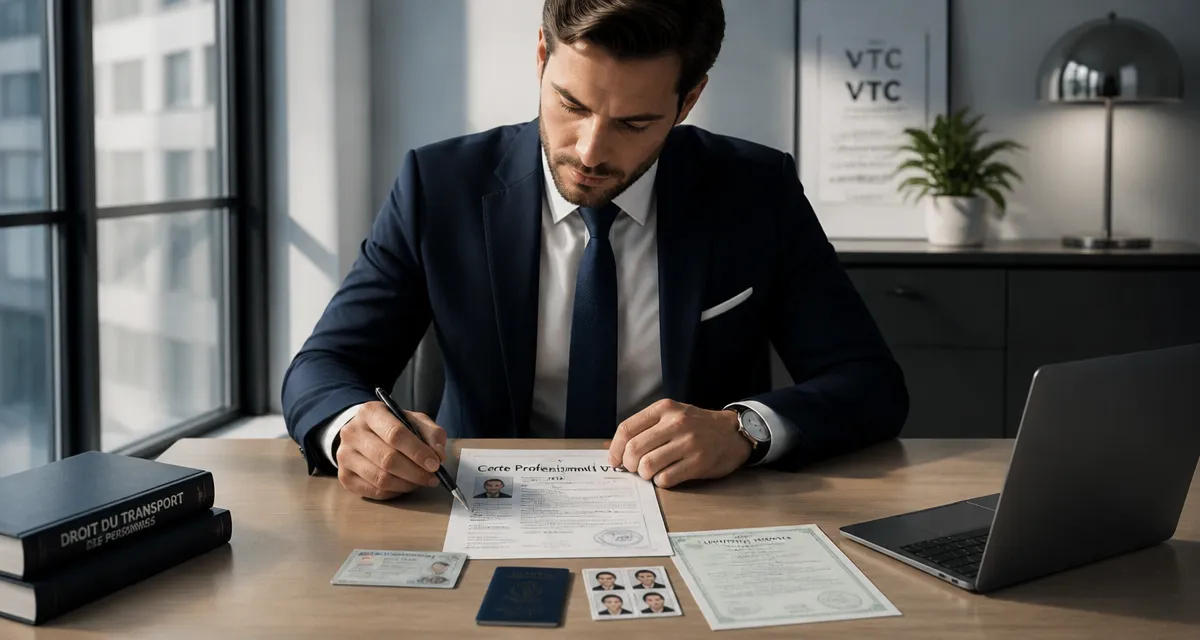 comment avoir la carte vtc homme prépare dossier