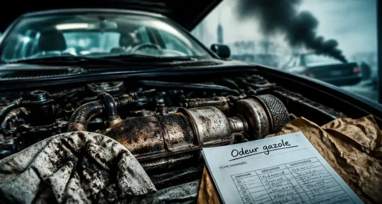 Mauvaise odeur échappement diesel : FAP et suie sur moteur diesel