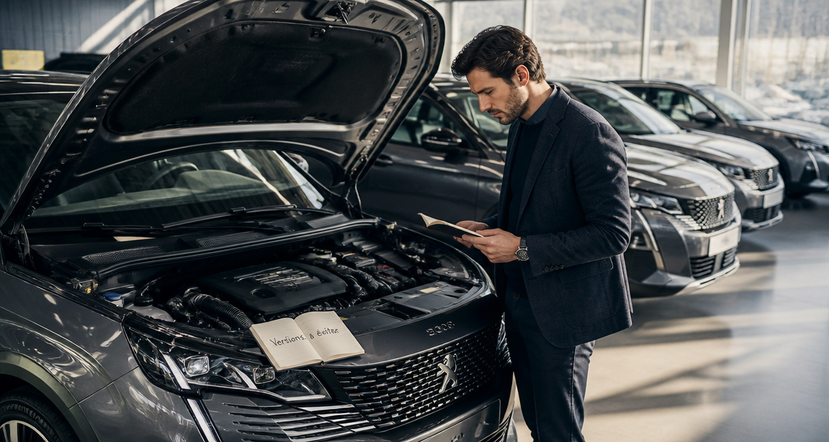 peugeot 3008 modèle à éviter homme vérifie moteur