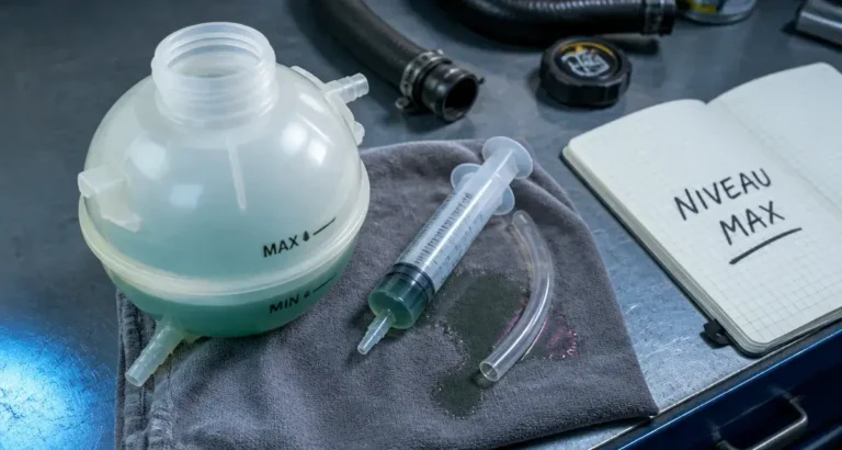 Trop de liquide de refroidissement : vase d’expansion au-dessus du niveau MAX