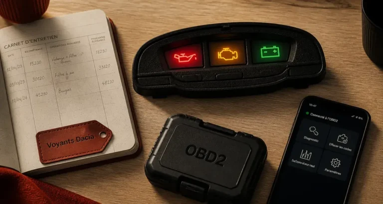 Voyant dacia signification : couleurs rouge orange vert, test et prévention panne