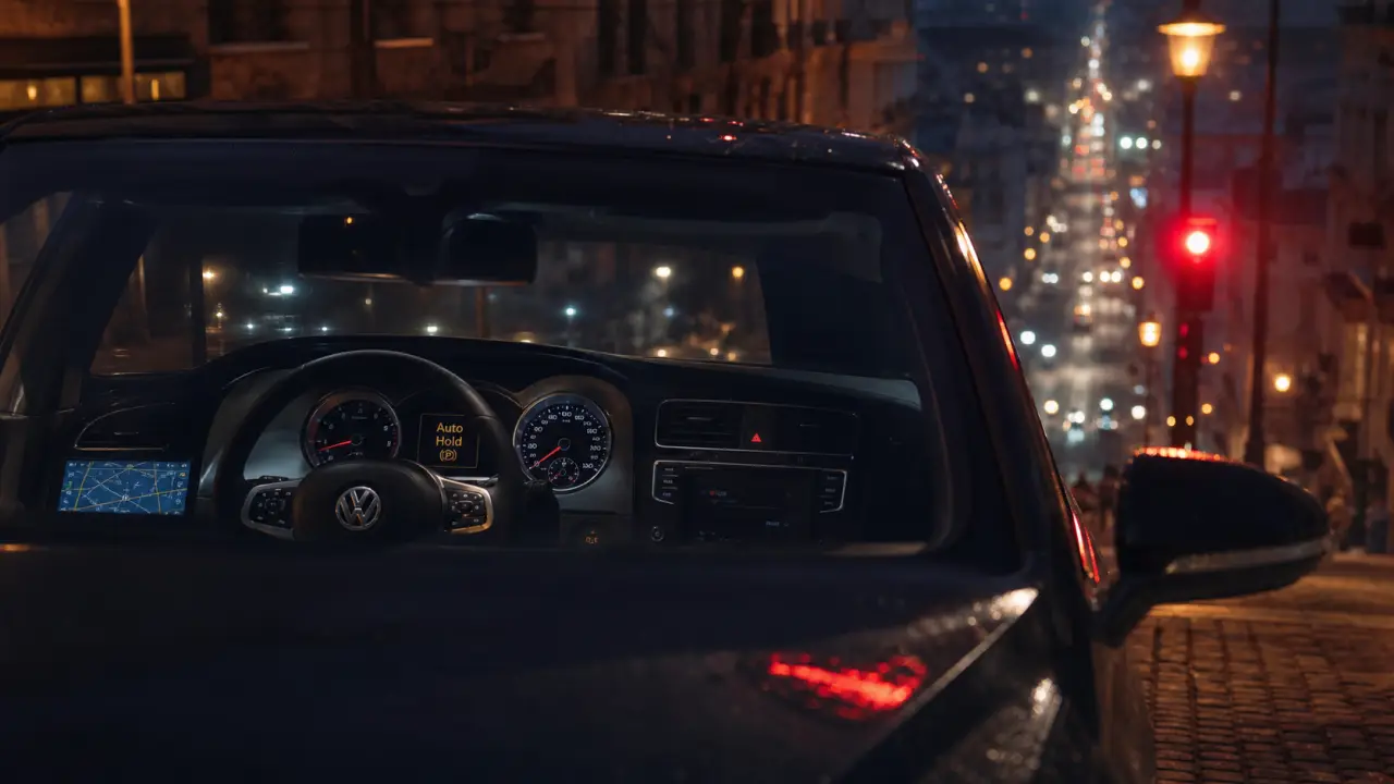 Auto hold Golf 7 sur pente faible, témoin et frein enfoncé
