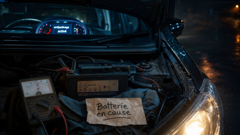 Captur ne démarre pas antipatinage activé : batterie 12,6 V