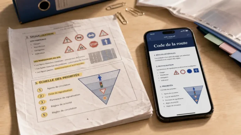 Code de la route en pdf : livret PDF et smartphone pour réviser