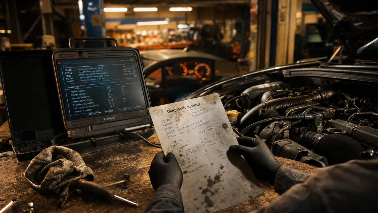 Diagnostic moteur 1.3 TCe 140 Orléans : valise OBD et codes défauts