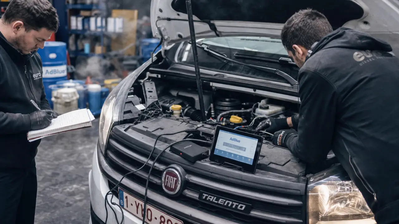 Fiat Talento problème AdBlue : diagnostic en atelier
