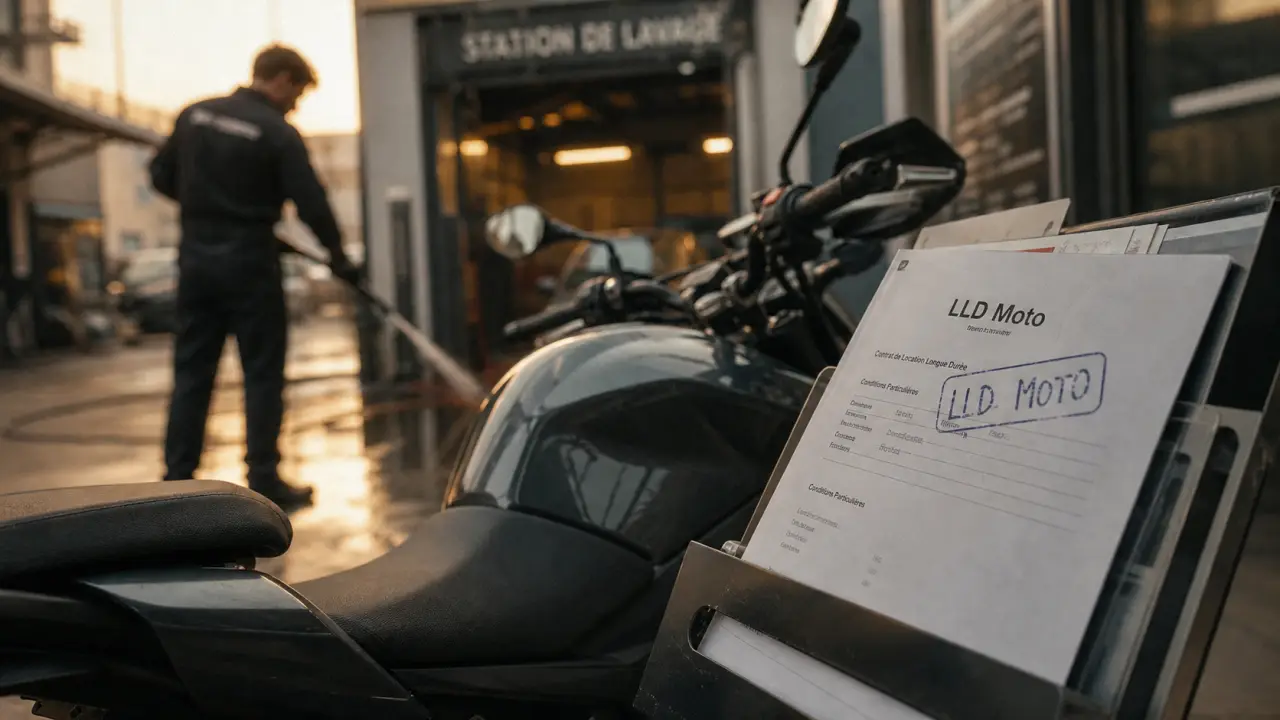 Moto en lld sans apport : services inclus, garage