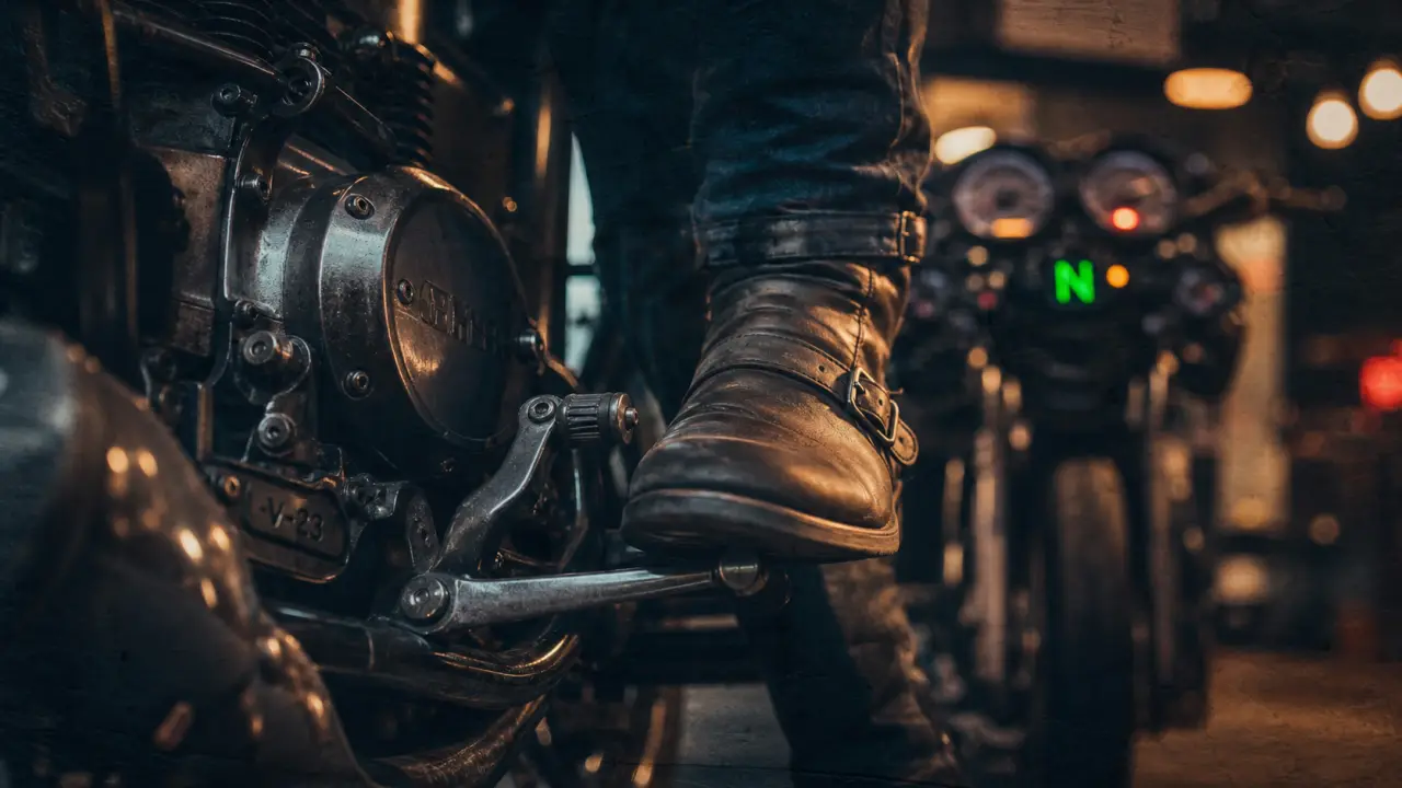 Passage vitesse moto : point mort et première, gestes à éviter