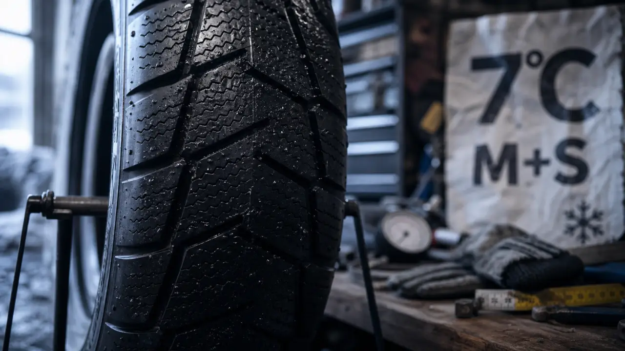 Pneus hiver moto sous 7°C : adhérence sur route froide, neige et verglas