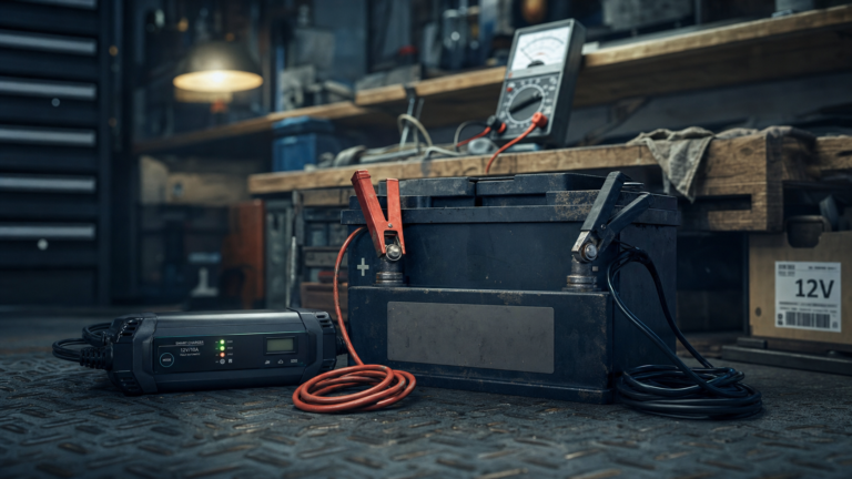Recharger une batterie 12V sans erreur, avec le bon ampérage et des bornes propres