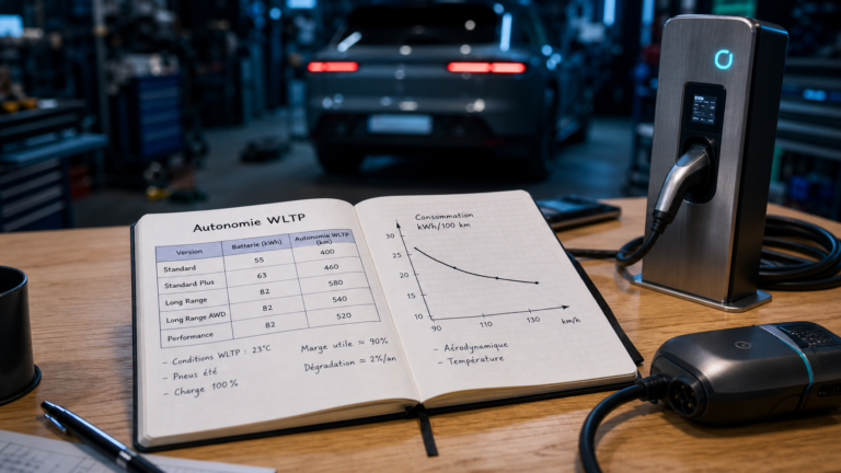 Tableau autonomie voiture électrique WLTP décrypté