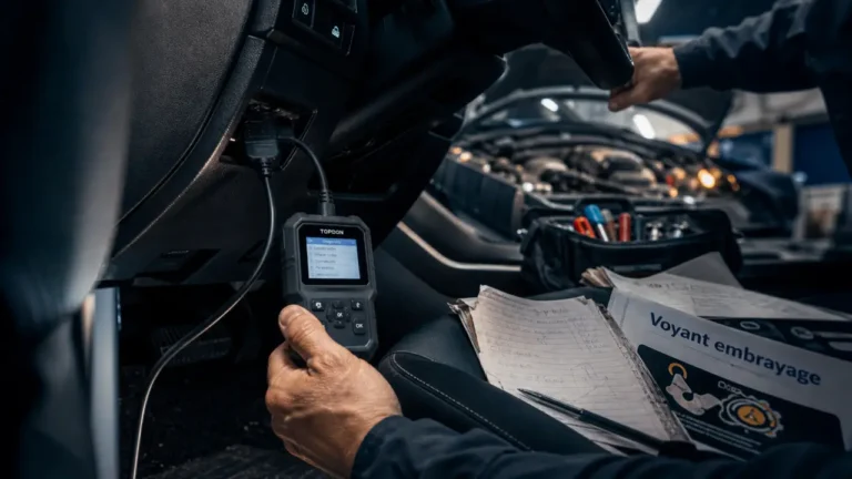 Voyant embrayage allumé : valise OBD et diagnostic moteur