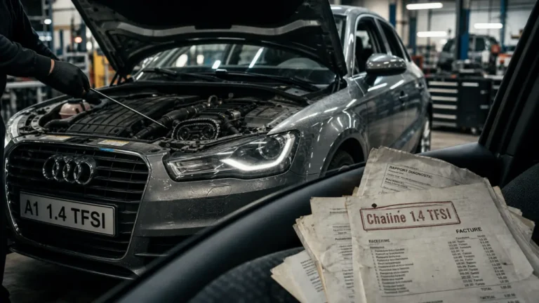 Audi A1 1.4 TFSI 122 problème chaîne et pompe à huile