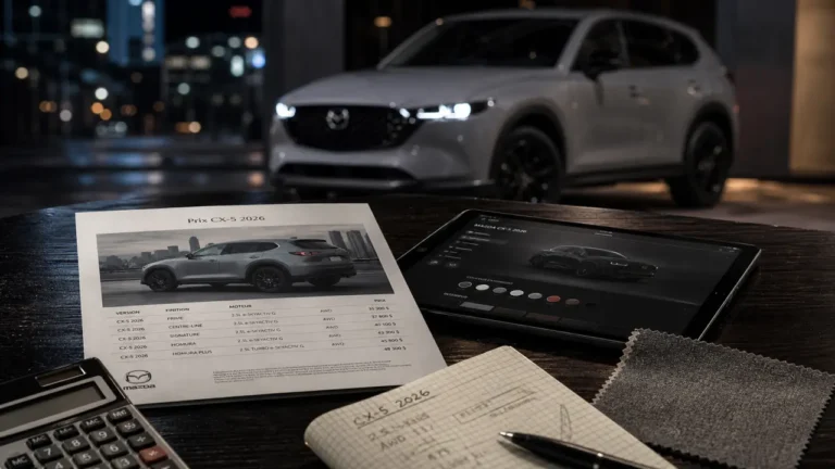 Mazda CX-5 2026 prix, taxes et finitions à vérifier