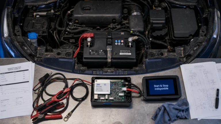 Start and stop ne fonctionne pas : batterie faible et capteur BMS