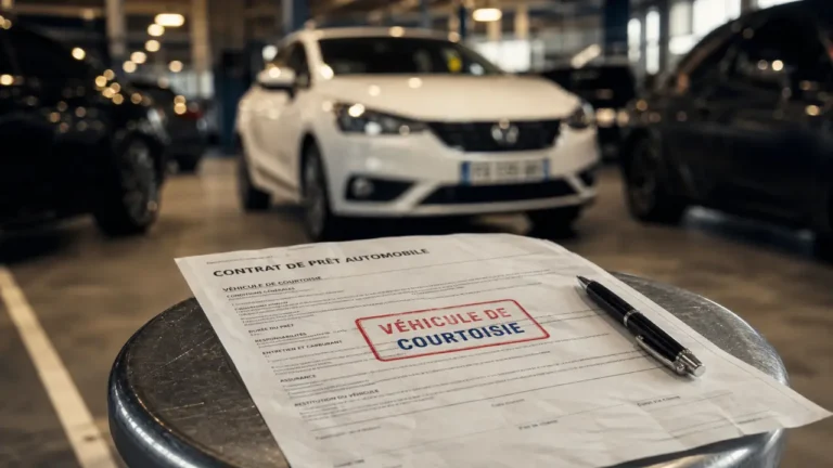 Véhicule de courtoisie prêt à usage gratuit : contrat de prêt automobile