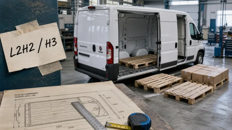 Fiat Ducato size : dimensions L2H2/L3H3, palettes 1200x800 et volume jusqu’à 17 m³