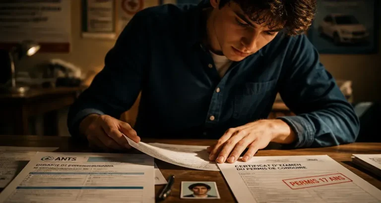Permis a 17 ans : démarches solo en auto-école