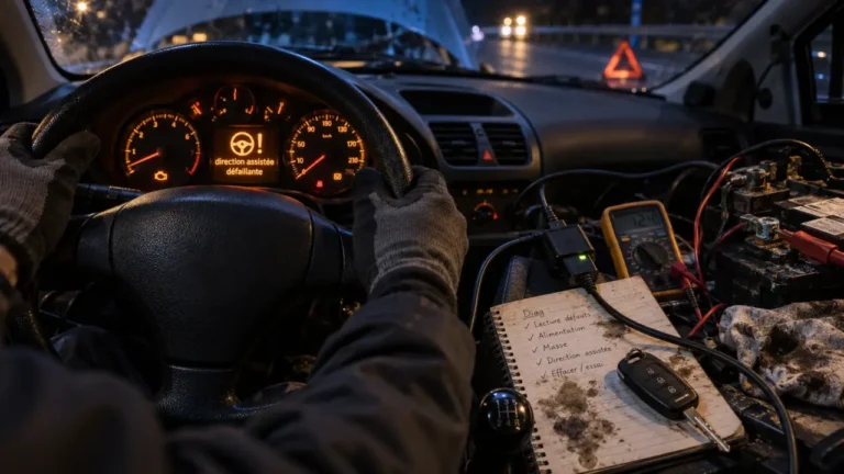 207 direction assistée défaillante : volant dur sur Peugeot 207